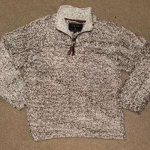 True Grit Textured Zip-Up Sweater, size medium